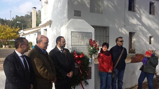 Imagen del homenaje de los socialistas valencianos a Pablo Iglesias