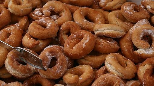 Montones de rosquillas del Ángel