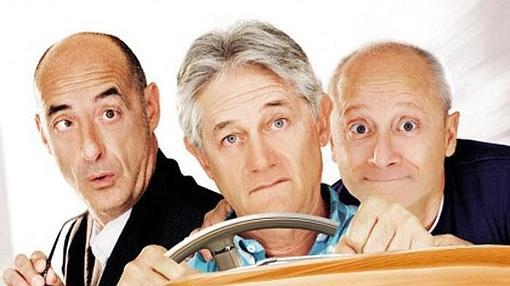 Los tres protagonistas de «Taxi»