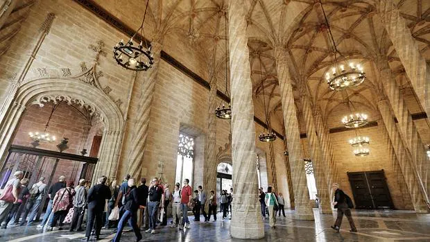 Imagen de la Lonja de la Seda de Valencia, declarada Patrimonio de la Humanidad