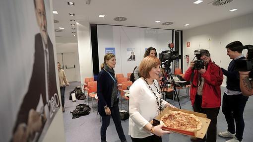 Imagen de Bonig durante la noche electoral