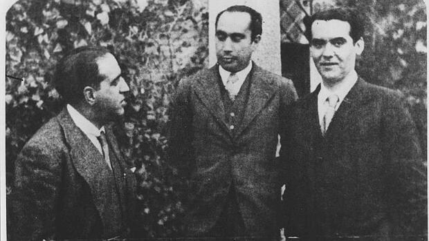 García Lorca con Francisco Iglesias y Gregorio Marañón