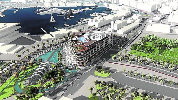 Imagen del proyecto presentado por ARC para la Marina Real de Valencia