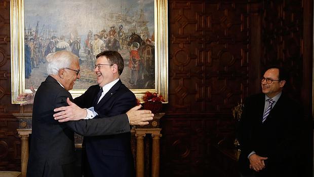 Imagen de Ximo Puig tomada este martes en el Palau de la Generalitat