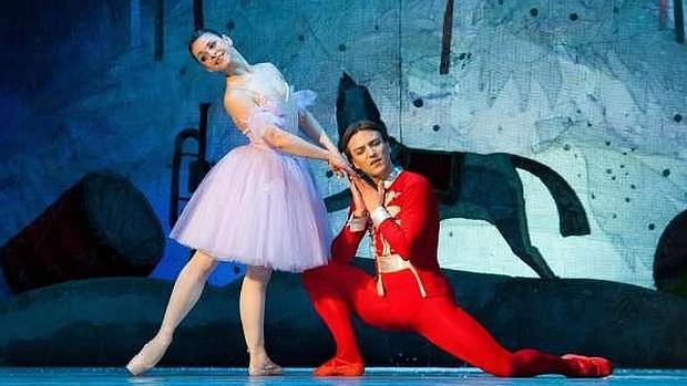 Una escena del espectáculo de ballet «El Cascanueces»