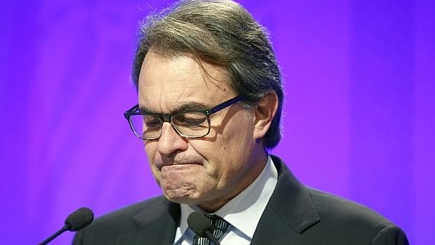 Artur Mas, en su comparecencia del pasado día 5