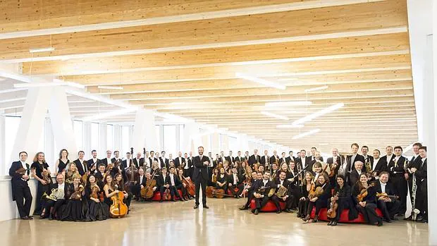La Orquesta Sinfónica de Galicia, al completo