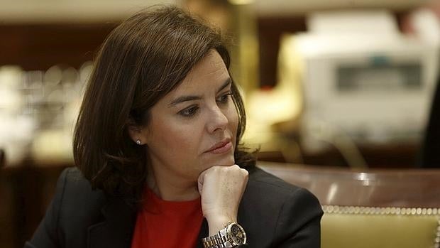 La vicepresidenta del Gobierno en funciones, Soraya Sáenz de Santamaría