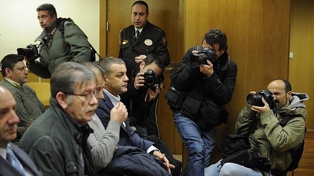 Miguel Ángel Flores fotografiado durante el juicio