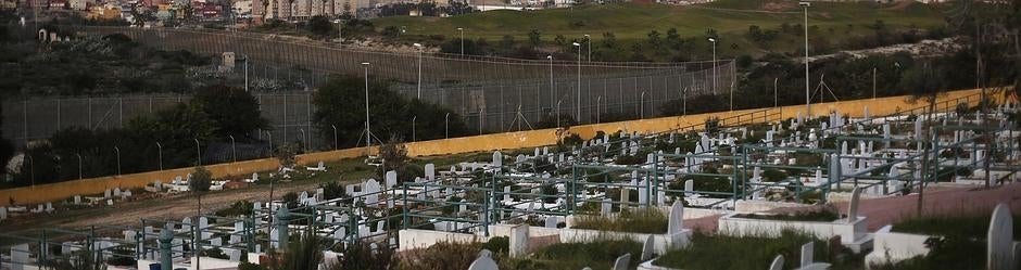 Vista de la frontera entre Melilla y Marruecos