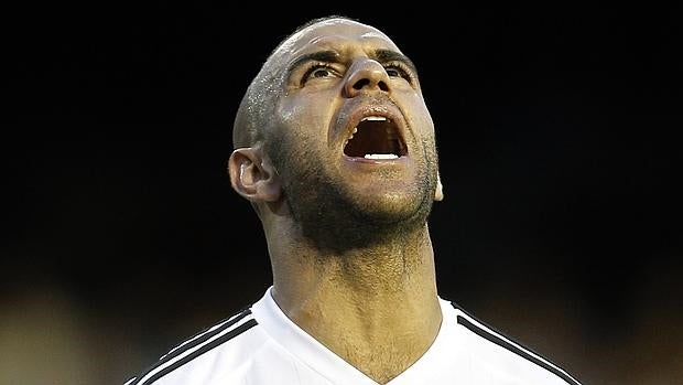 Abdennour, durante el partido entre Valencia y Betis