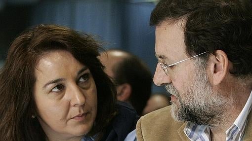 Adela Pedrosa y Mariano Rajoy