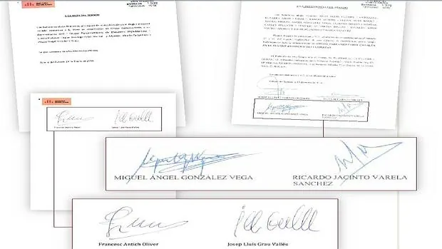 Cuatro firmas del PSOE para ayudar a los secesionistas