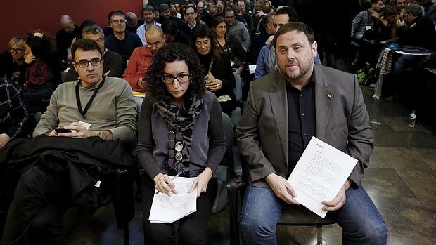 Oriol Junqueras, en el Consejo Nacional de ERC