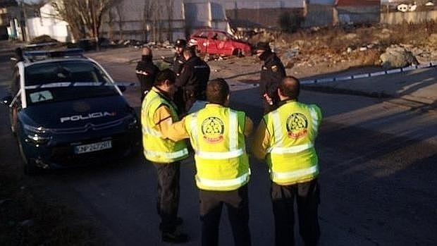 El Samur y la Policía Nacional, en el lugar del suceso