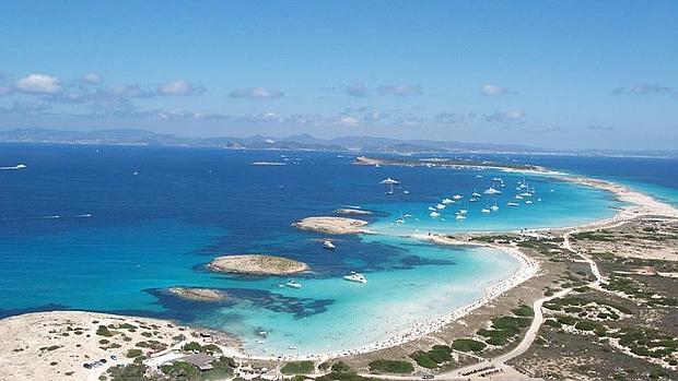 Vista panorámica de la isla de Formentera