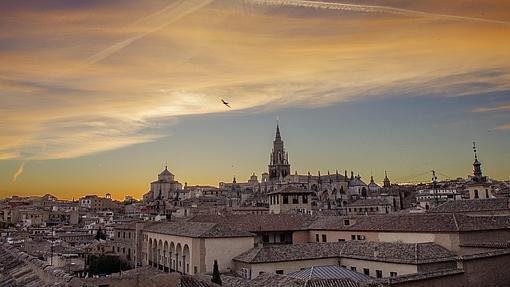 Vista de la catedral desde la terraza de un casa privada