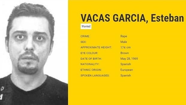 Esteban Vacas García, el fugitivo español más buscado por la Europol