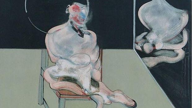 Detalle de un grabado de Francis Bacon