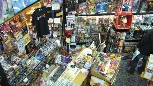 Interior de una de las tiendas de Castilla Cómic