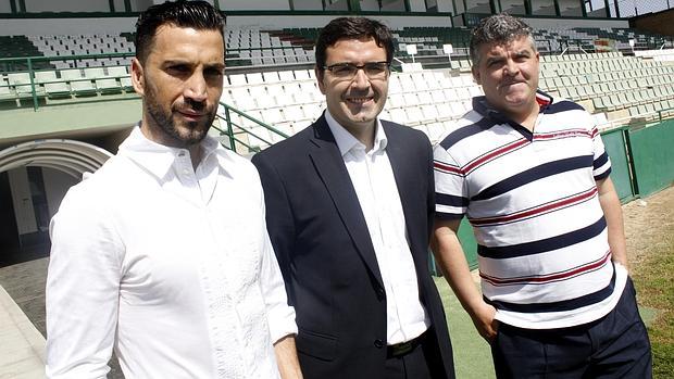 Fernando Collado durante la presentación del nuevo entrenador del Toledo, Onésimo Sánchez, en julio del año pasado