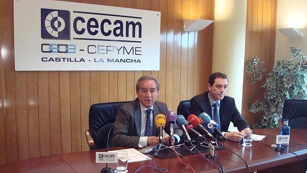 Ángel Nicolás y Felix Peinado, durante la presentación del congreso