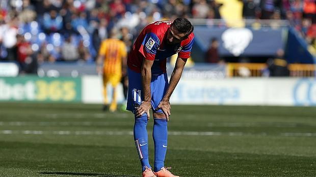 José Luis Morales al término del partido ante el Barcelona