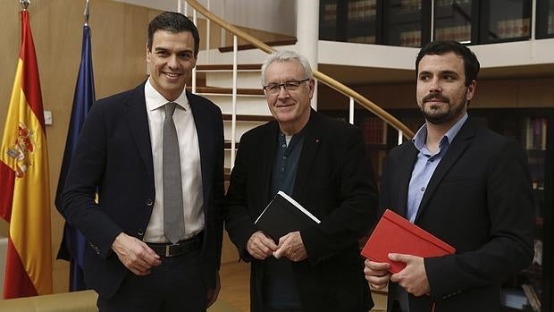 Pedro Sánchez se reunió la semana pasada con los líderes de IU