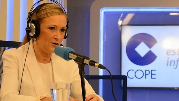 Cifuentes en un instante de la entrevista