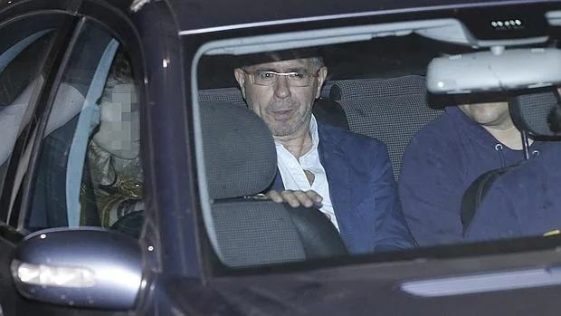 Francisco Granados, trasladado a los juzgados unos días después de su detención, en octubre de 2014
