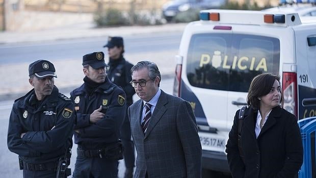 Diego Torres llega a una sesión del juicio del caso Nóos