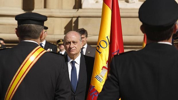 El ministro del Interior, durante el acto que ha tenido lugar en Zaragoza