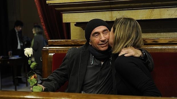 Llach, el pasado 17 de febrero, en el Parlamento catalán