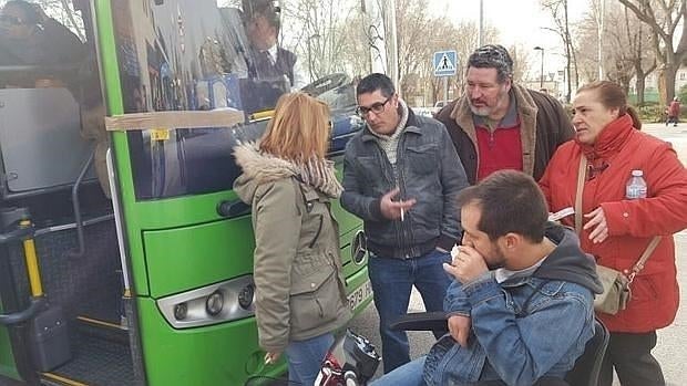 El Langui, tras no poder subir al autobús