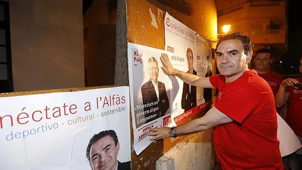 Arqués, en la campaña electoral de 2015
