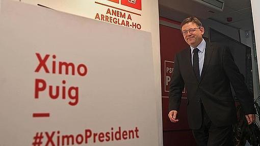 Imagen de Ximo Puig antes se ser investido presidente