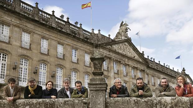 Imagen de Joan Ribó durante su viaje a Galicia