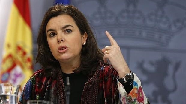 Soraya Sáenz de Santamaría, vicepresidenta del Gobierno en funciones