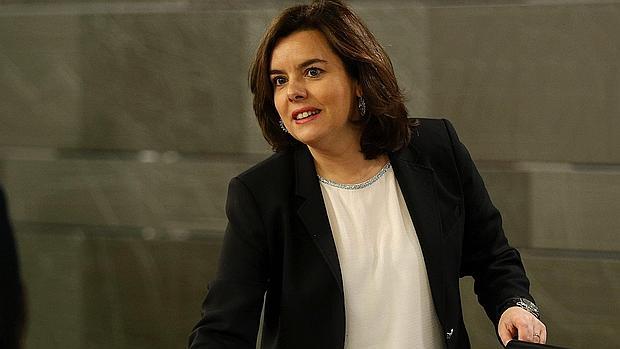 La vicepresidenta del Gobierno, Soraya Sáenz de Santamaría