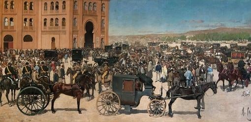 «Entrada de la plaza de toros de Madrid», de 1886