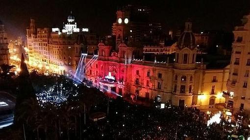 Imagen de la fiesta de Nochevieja organizada por el Ayuntamiento de Valencia