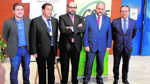 Nacho Hernando, Julio Retamosa, Miguel Borra, José Luis Martínez Guijarro y Juan Alfonso Ruiz Molina