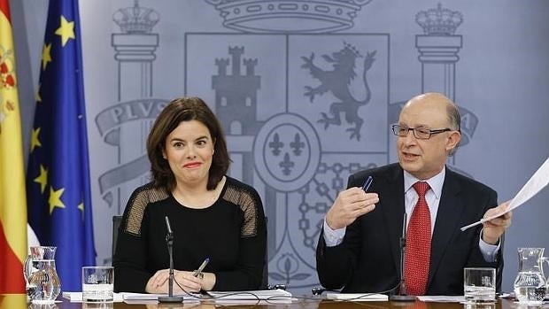 Soraya Sáenz de Santamaría y Cristóbal Montoro