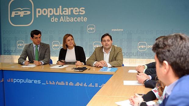 Cospedal reunida con el Grupo Municipal del Partido Popular de Albacete