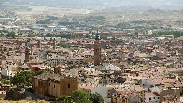 Vista panorámica de la ciudad de Calatayud (Zaragoza)