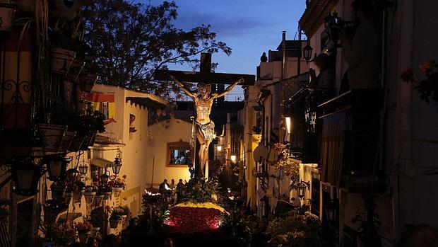 Imagen de la procesión del Cristo de la Fe en Alicante