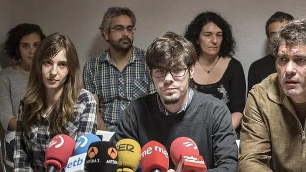 El secretario de Organización de la rama vasca de Podemos, Lander Martínez
