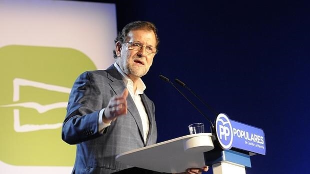 Mariano Rajoy, en un acto de partido