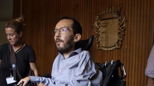 Pablo Echenique, portavoz de Podemos en las Cortes de Aragón