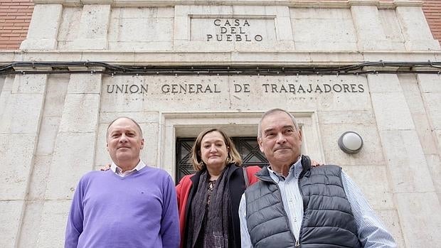 Los hasta ayer tres candidatos Evelio Angulo, Carmen Amez y Faustino Temprano